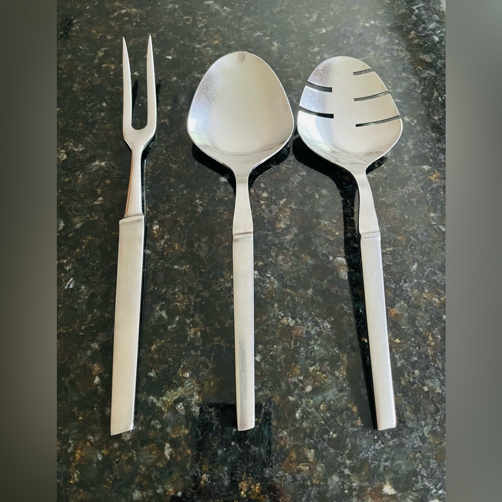 Arthur Salm 3 piece stainless steel serving set